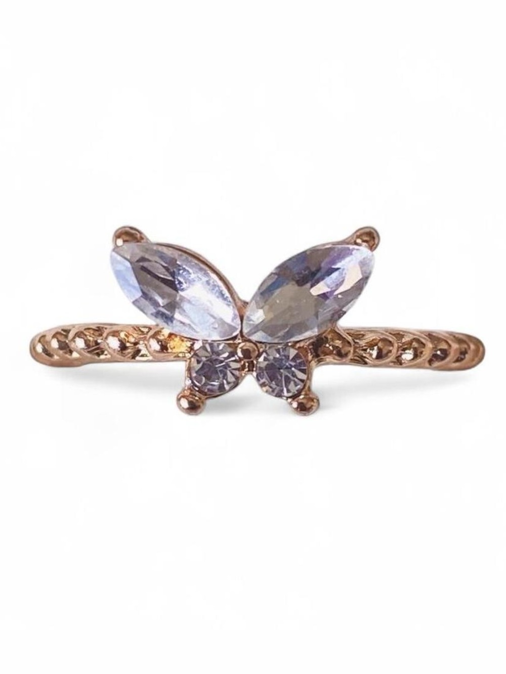 🛍️3/$20🛍️ Gold Butterfly Ring with Light Crystals